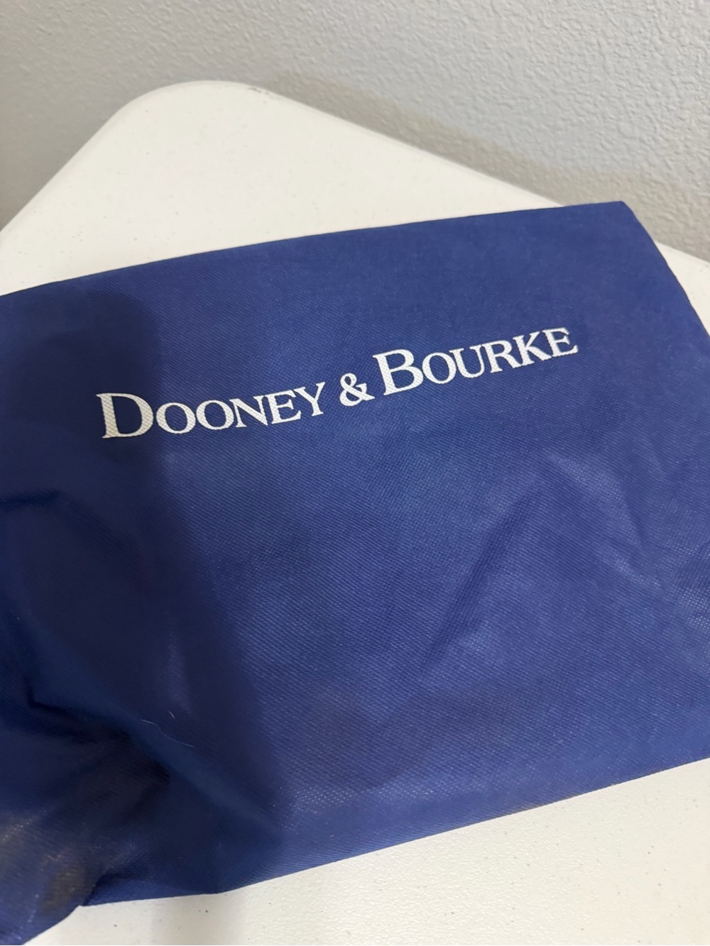 Dooney & Bourke Brown Pebble Leather Messenger Bag with Tan Accents - Picture 6 of 7